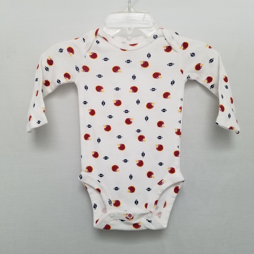 Just For You Football Long Sleeve Onesie